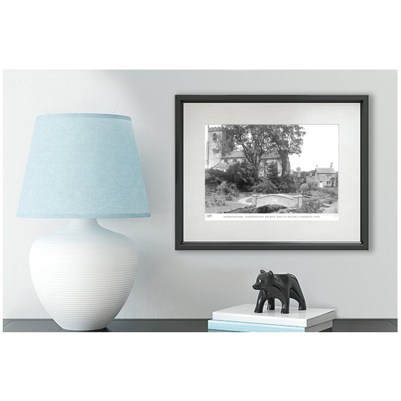 Waddington, Coronation Bridge And St Helens Church C1955 - Single Picture Frame Print, 40cm H x 50cm W x 2.3cm D