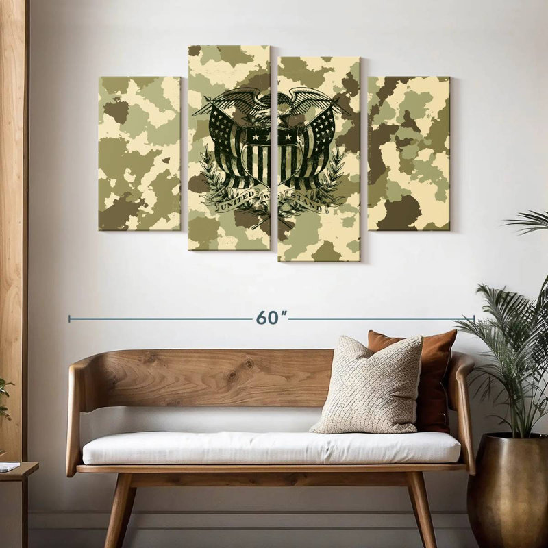 Camouflage Lelar American Eagle, H 32 po x l 52 po