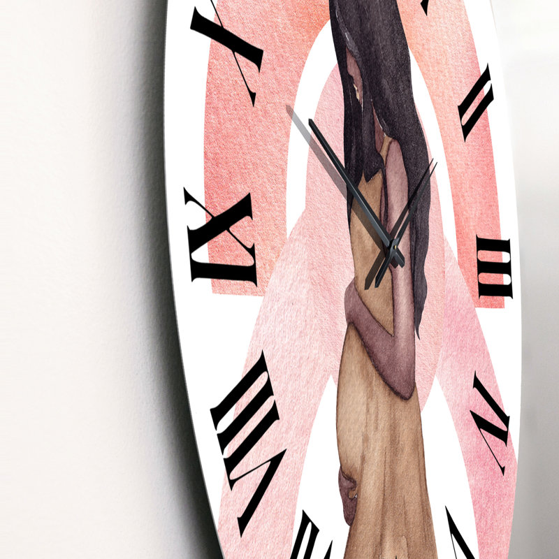 Jeune horloge murale Glam, Surdimensionné