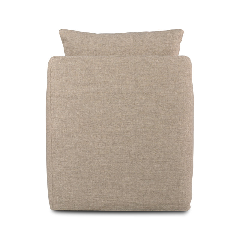 Banks Swivel Armchair, Alcala Taupe Polyester Blend