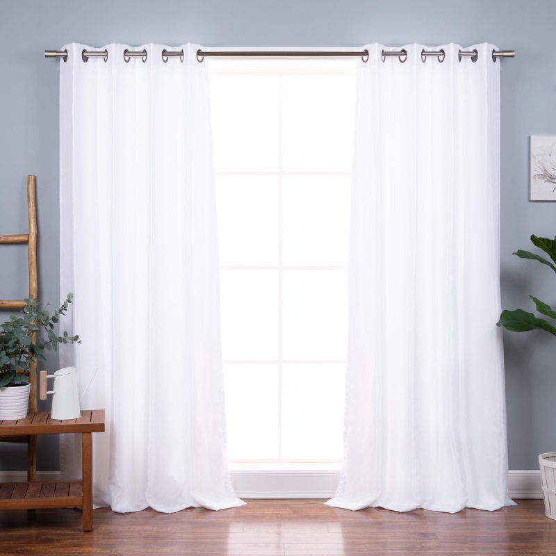 Rideau en polyester Bannack, L 52 po x L 84 po