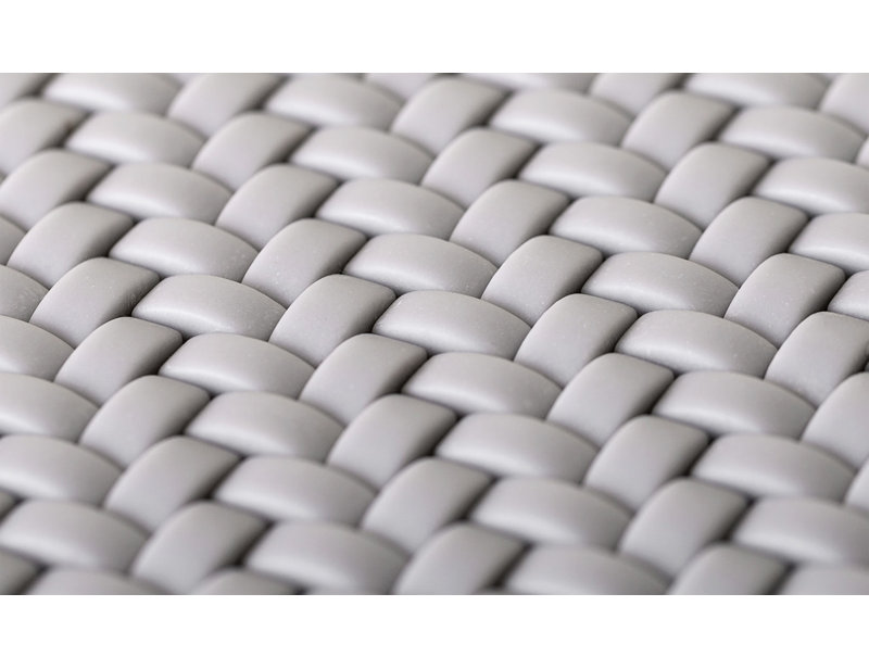 11.7" X 11.8" Glass Basketweave Mosaic Tile, Gray