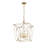 4 - Light Steel Dimmable Lantern Geometric Chandelier-1675516962-1675516961