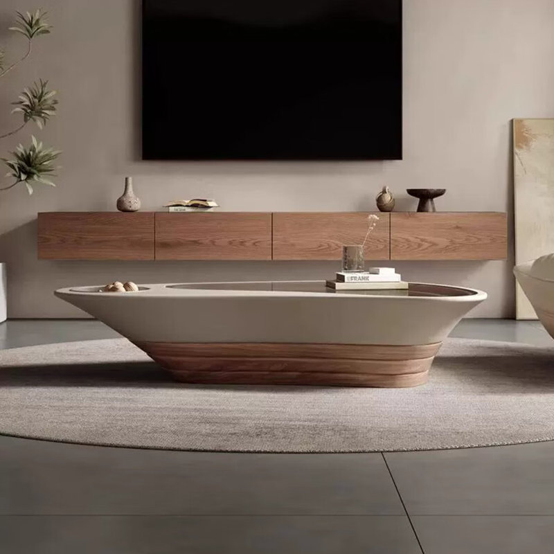 Modern irregular-shaped coffee table
