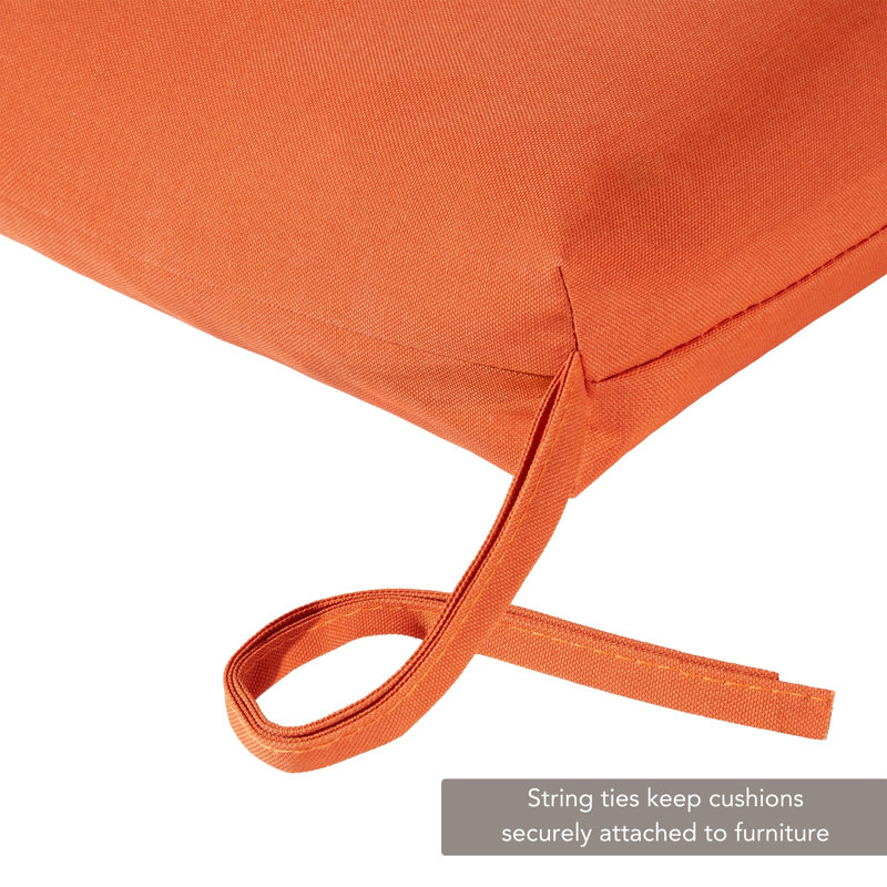 Outdoor Chaise Lounge Chair Cushion, Rust
