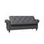 Banc de lit en tissu gris foncé-1948619906