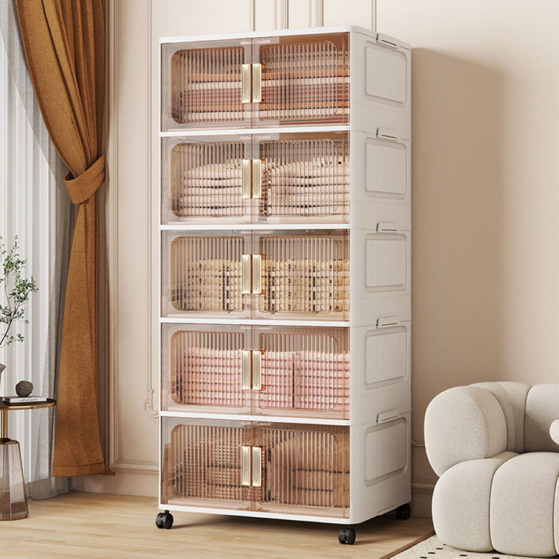 Bacs de rangement pliables avec couvercles, H 60,6 po x l 25,6 po x P 15 po