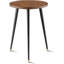 Table de bout à plateau supérieur en bois massif de 16 po de hauteur Iove