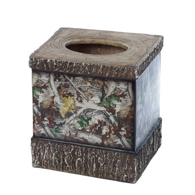 Couvercle de boîte à mouchoirs en résine Camo