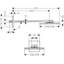 ShowerSolutions Square 2-Jet Showerhead 250 with Showerarm Trim-90864213-90864210