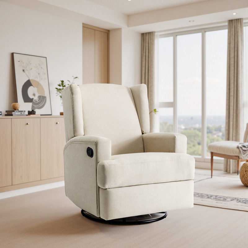 Fauteuil inclinable et oscillant rembourré classique, Plage