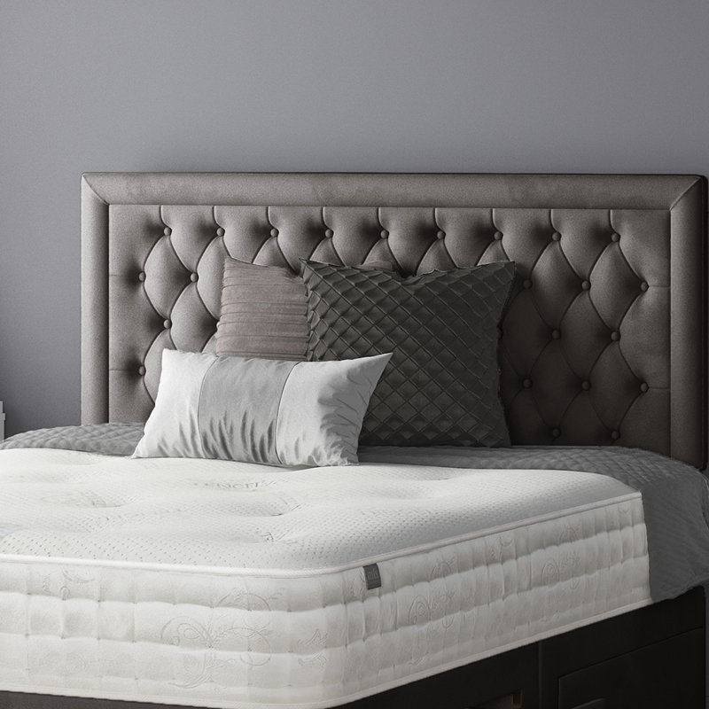 Scarborough Upholstered Headboard, Charcoal, Single (3')