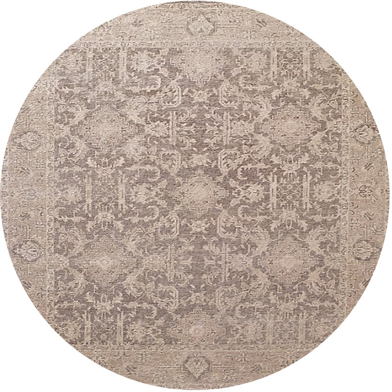 Tapis beige Dennisport, Rond 4 pi