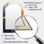 Minimalisme astrologie collage grunge - miroir mural arche beige-1206489419