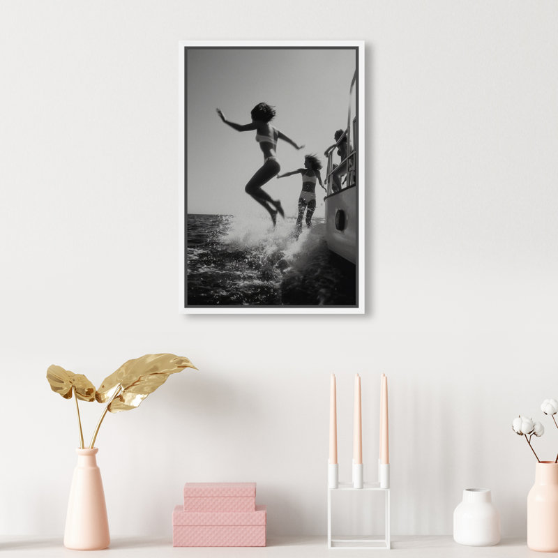 Liquid Gravity Print by Oliver Gal, 16"H x 11"W, White Floater Frame