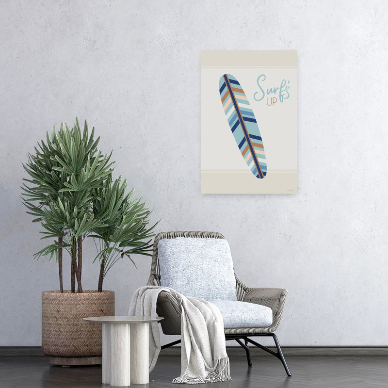 Surf's Up Coastal Art, H 24 po x l 16 po