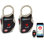 Cadenas de voyage Smart TSA (noir) (paquet de 2)