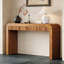 Console rustique avec façade de tiroir cannelée-310191826