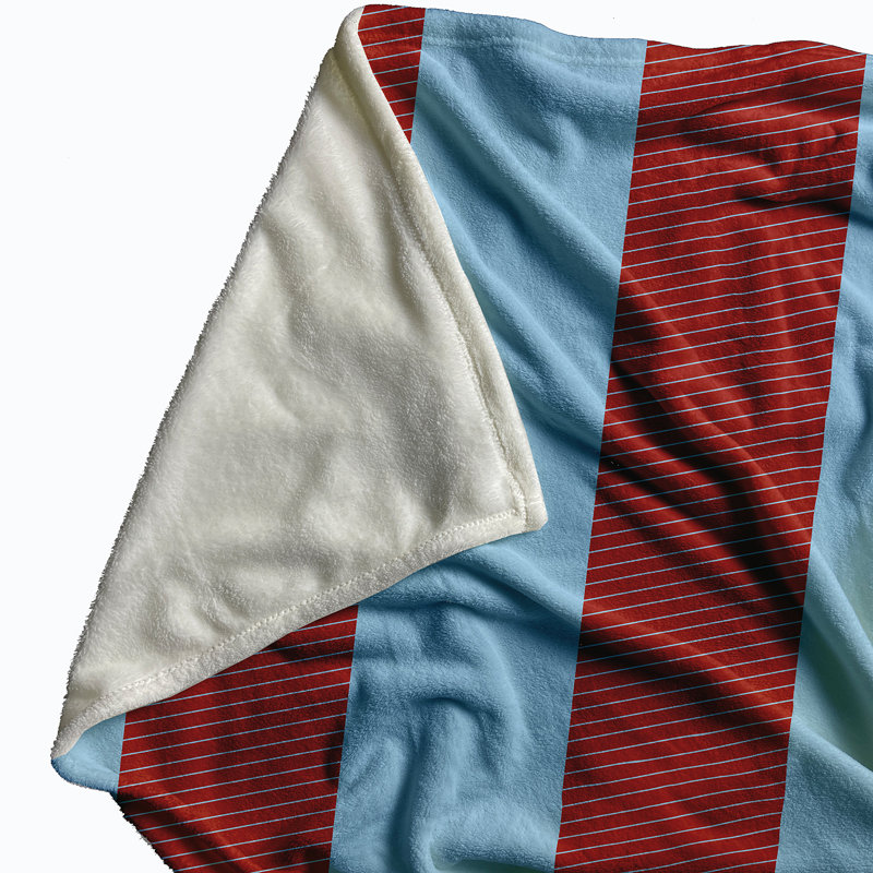 House Striped Blanket, Red