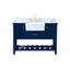 Meuble-lavabo simple 48 po avec dosseret Pelaghia-57367806