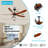 62 Inch wood Ceiling Fan no light with Remote Control, Low Profile Ceiling Fan without Light,Noiseless Reversible DC Motor with Timer