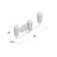 Éclairage pour meuble-lavabo en chrome 3 lumières Dover