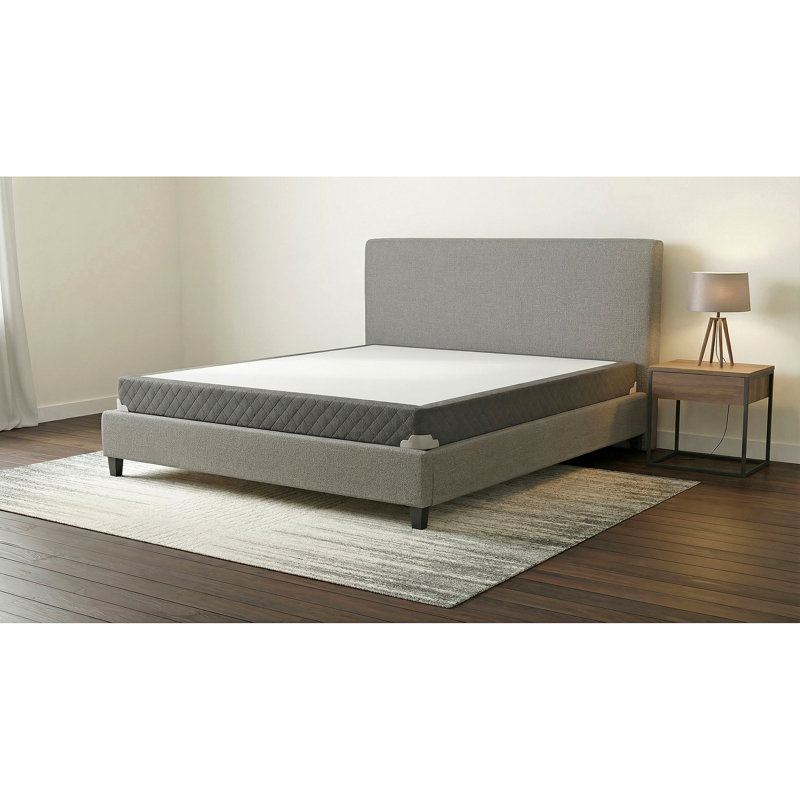 Sommier tapissier gris à profil bas, 5", King