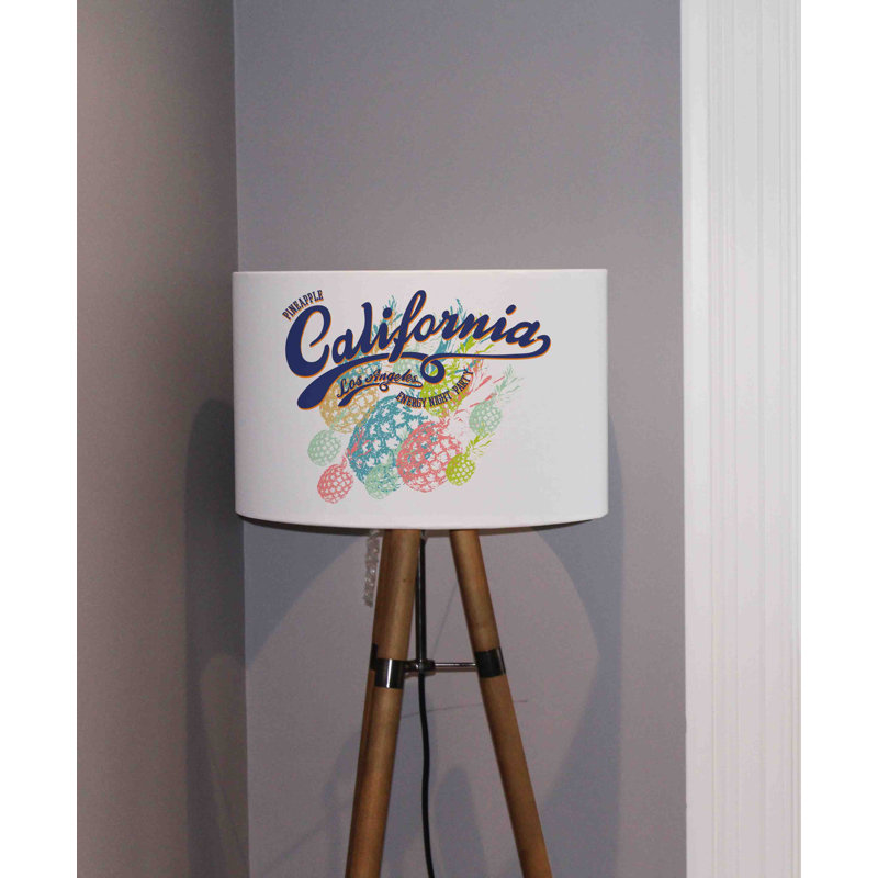 California Cotton Drum Pendant Shade ( Uno ), 25cm H x 40cm W x 40cm D
