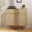 Furnify Rattan Sideboard Buffet Set Of 2, Boho Kitchen Cabinet With Drawer & 2 Doors, Modern Mid Century Accent Cabinet With Adjustable Shelf, Coffee Bar For Living Room, Entryway, Kitchen, Oak-2044877774