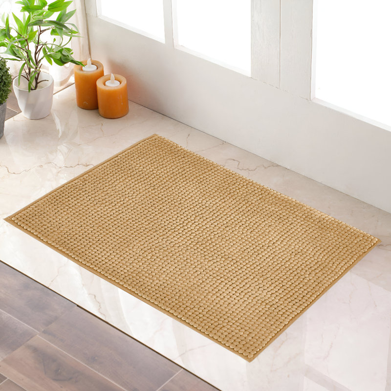 Taigen Non-Slip Indoor Door Mat, Beige, 40cm W x 60cm L
