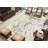 Rectangle Illa Abstract Machine Made Power Loom Rectangle 4' x 5'3" Polyester Indoor / Outdoor Area Rug in Gold Marble