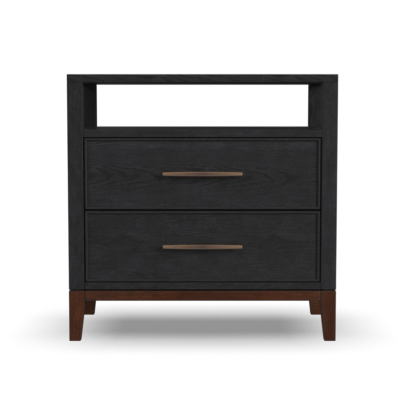 Waterfall 26'' W Solid Wood Nightstand