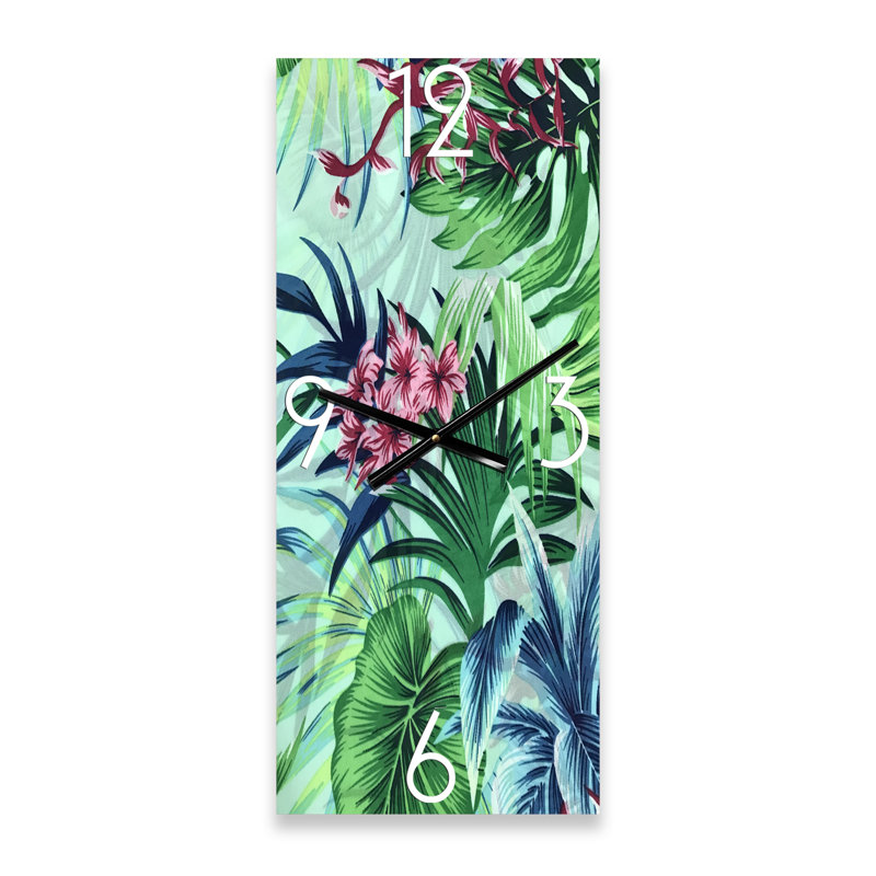 Horloge murale fleurs tropicales VII, Petit