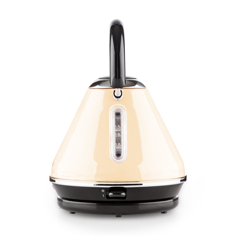 Klarstein 1.7L Electric Tea Kettle, Cream