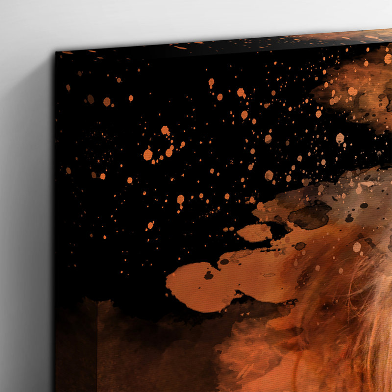 Highland Cow - Wrapped Canvas, 50cm H x 76cm W