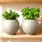 Modern Sphere Concrete Planter With Drainage System - Weathered Finish Outdoor Indoor Plant Pot For Large Plants Trees And Shrubs