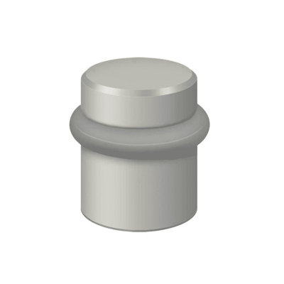 Deltana UFB4505U15 Round Universal Floor Bumper 1-1/2", Solid Brass in Brushed Nickel