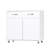 Two Door Side Table In White, A Stylish And Functional Addition To Any Room