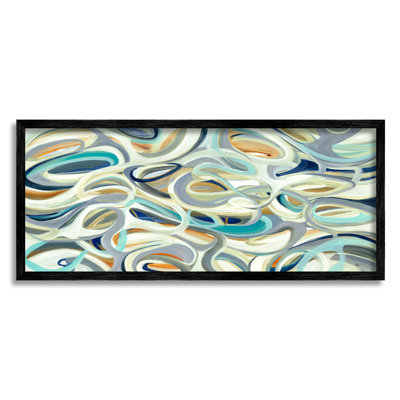 Mouvement de couches de courbes de tons nautiques - Peinture