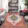 Govan Ultra-Thin Washable Vintage Area Rug Dining Room Rug for Bedroom, Non-Shed Living Room Mat, Indoor Oriental Medallion Hardwood Floor Carpet for Office Home Decor