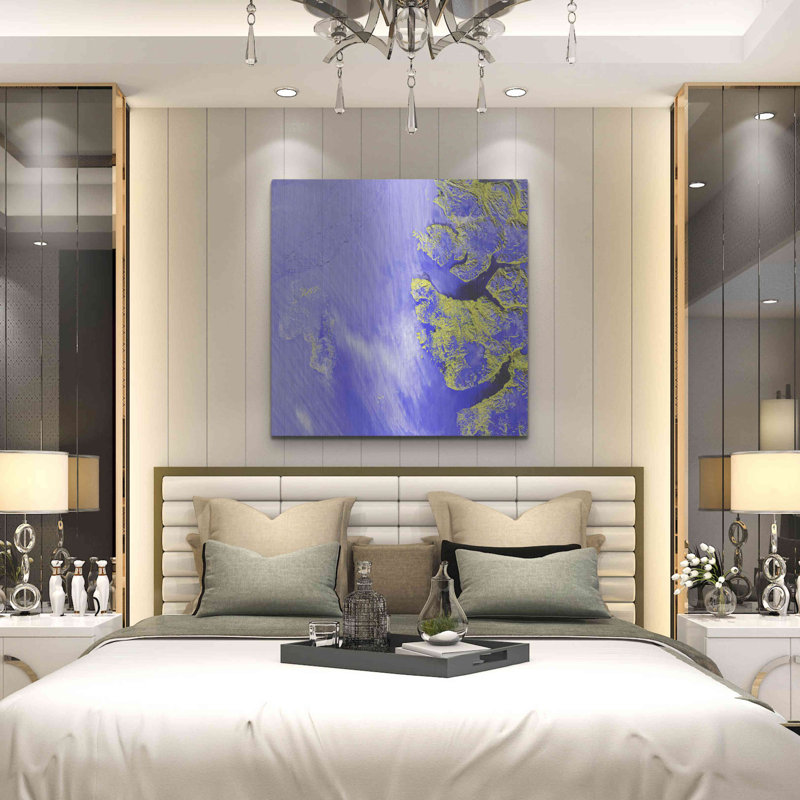 Red Barrel Studio® «Earth as Art: Meighen Island», art mural en métal, H 36 po x l 36 po