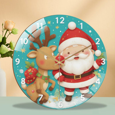 Horloge murale de Noël 12 po
