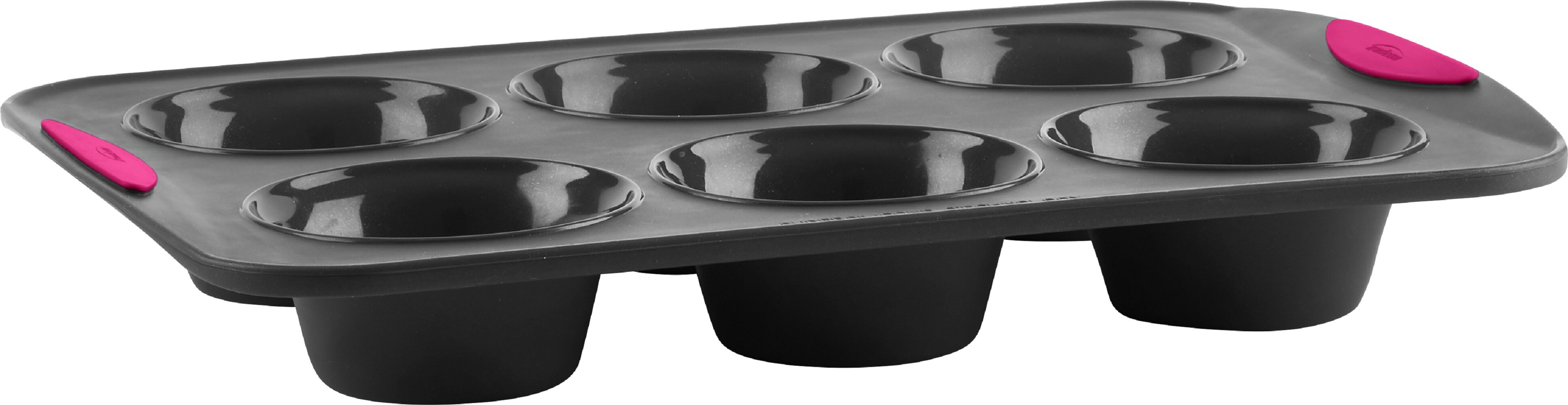 Trudeau 6 Cup Non-Stick Silicone Muffin Pan with Lid