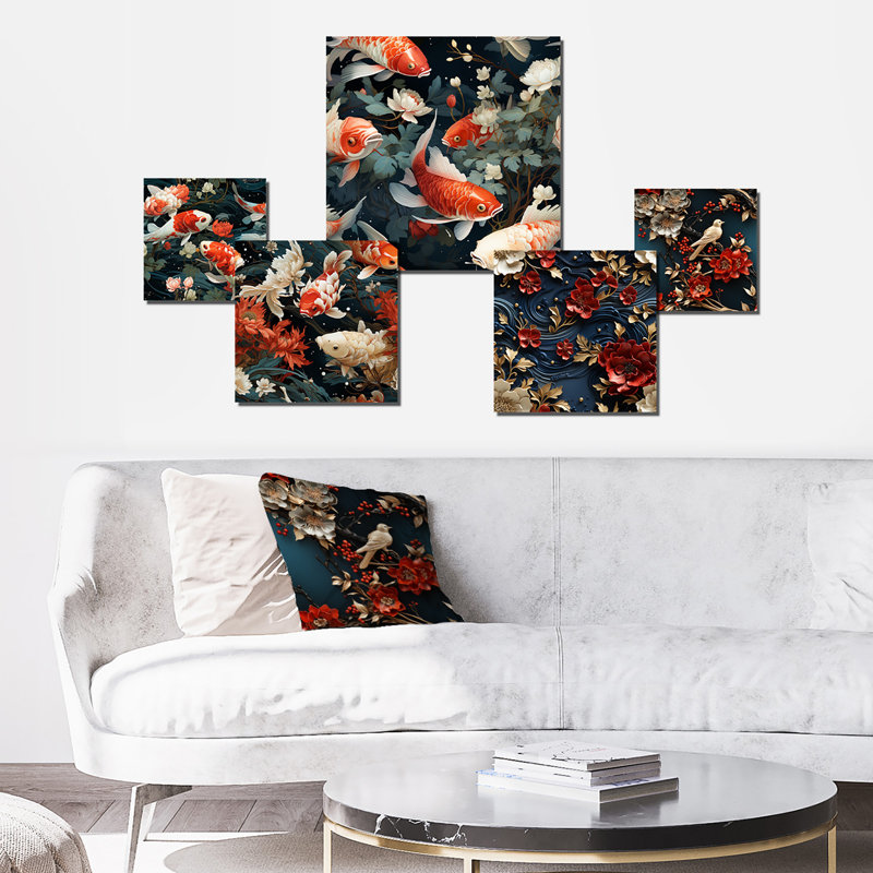 Vallarie - Ensemble d'art mural abstrait de 5