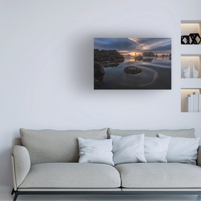 Donald Luo  Bandon Sunset Canvas Art