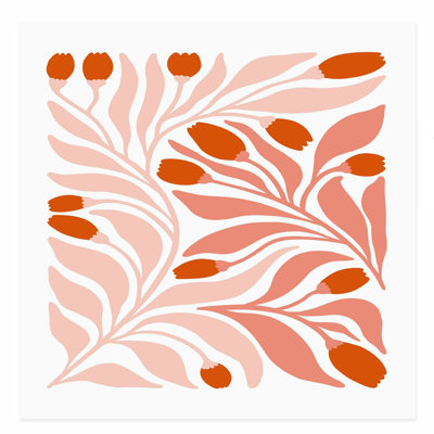 Impression florale moderne sans cadre