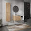 Meuble-lavabo élégant avec rangement abondant et design élégant