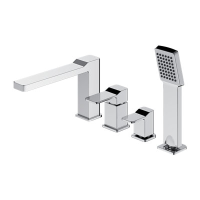 Hare 1 Handle Deck Bath Shower Mixer Bath Filler with Diverter