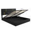 Ensemble de chambre à coucher 2 pièces, lit plateforme tapissier grand avec système de rangement hydraulique, repose-pieds avec pieds en métal-643050927