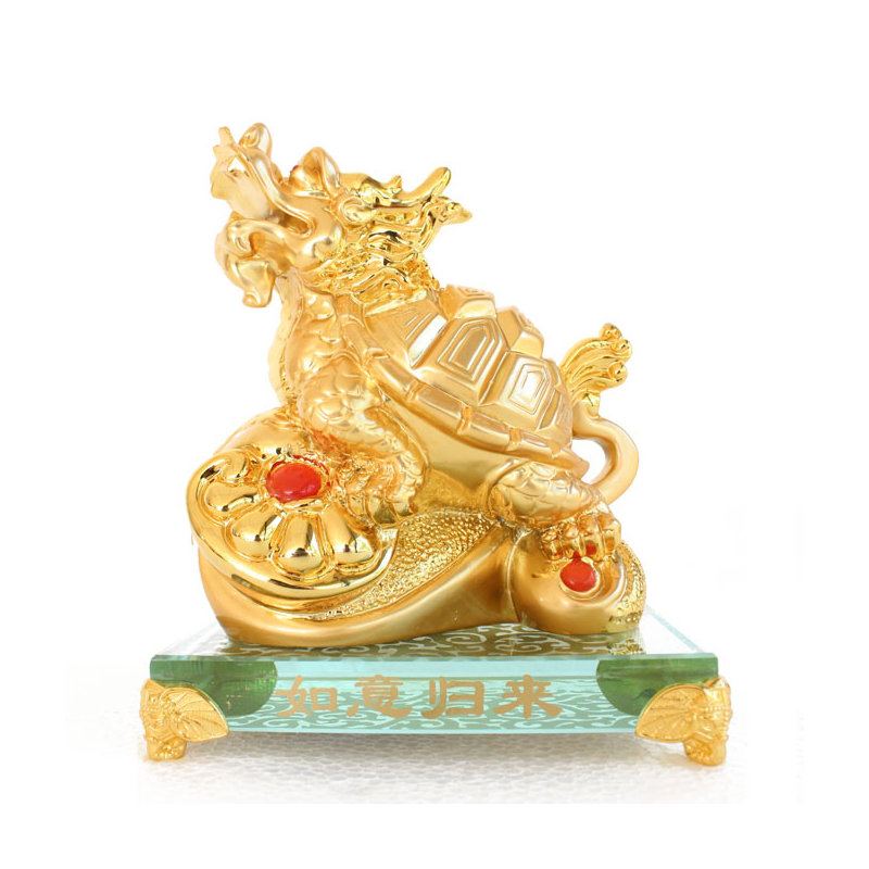 Figurine de tortue dragon sur Ru Yi